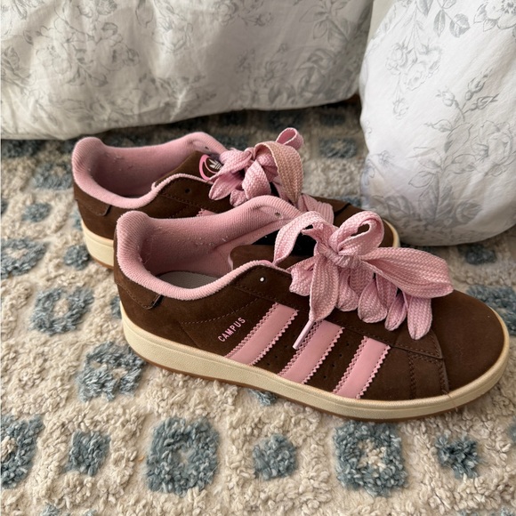 adidas Shoes - Adidas campus sneakers size 8 pink and brown